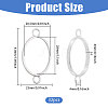 32Pcs Alloy Oval Open Back Bezel Connector Charms FIND-CA0011-77P-2