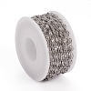 304 Stainless Steel Textured Cable Chains CHS-D005-01P-4