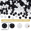 600Pcs 2 Colors Dyed Natural Wood Beads WOOD-SC0002-37B-2
