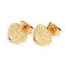 Ion Plating(IP) 304 Stainless Steel Stud Earring Findings LS-STAS-I183-08A-G-2