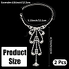 2Pcs Crystal Rhinestone Tennis Ring Bracelet BJEW-CN0001-17C-2