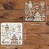 Large Plastic Reusable Drawing Painting Stencils Templates DIY-WH0172-725-2