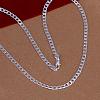 Popular Silver Color Plated Brass Curb Chain Necklaces For Men NJEW-BB12724-28-2