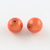 Spray Painted Acrylic Beads MACR-Q154-10mm-013-2