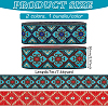 Fingerinspire 2 Bundles 2 Styles Ethnic Style Polyester Embroidery Ribbons OCOR-FG0002-29-2