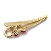 Cherry Golden Alloy Alligator Hair Clips PHAR-K006-04B-G-3