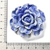 Synthetic Shell Dyed Carved Flower Connector Charms SHEL-D081-01D-5