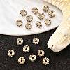 Brass Rhinestone Spacer Beads RB-A014-L4mm-01LG-NF-2