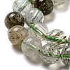 Natural Green Rutilated Quartz Beads Strands G-A219-A03-03-3