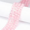 GOMAKERER 4 Strands Natural Rose Quartz Beads Strands G-GO0001-03-3