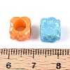 Pearlized UV Plating Opaque Acrylic European Beads SACR-T017-65M-3