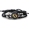 Constellation PU Leather Triple Layer Multi-strand Bracelets PW-WGF2E53-02-1