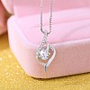 Sterling Silver Micro Pave Cubic Zirconia Pendants STER-BB71899-4