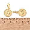 Brass European Dangle Charms KK-H278-01G-03-3