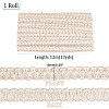 Polyester Braided Lace Trim OCOR-WH0078-09D-2