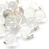 Round Watermelon Stone Glass Pendants G-Q434-10-1