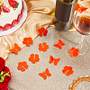 HOBBIESAY 2 Bags Flower & Butterfly Acrylic Wine Glass Charms OACR-HY0001-23A-2