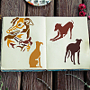 4Pcs 4 Styles PET Hollow Out Drawing Painting Stencils DIY-WH0394-0133-4