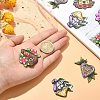 12Pcs 6 Style Acrylic Pendants MACR-CJ0001-68-4