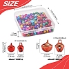 200Pcs 2 Styles Aluminum Bell Charms FIND-FS0003-80-4