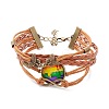 Rainbow Pride Bracelet BJEW-F426-01H-1