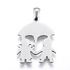 304 Stainless Steel Pendants STAS-K162-023P-2