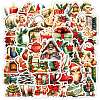 50Pcs Christmas Eve Theme Cartoon Paper Stickers X-DIY-P085-11-1