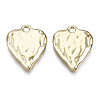 Rack Plating Hammered Alloy Pendants PALLOY-T077-98LG-RS-1