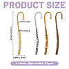 24Pcs 4 Colors Alloy Bookmark Findings FIND-GL0002-28-2