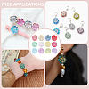 180Pcs 12 Colors  Transparent Glass Beads DGLA-ME0001-01-4