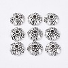 Tibetan Style Alloy Bead Caps X-LF0370Y-NF-1