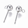 Non-Tarnish 304 Stainless Steel Ear Stud Components STAS-I120-16C-P-2