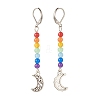 Natural Malaysia Jade with Alloy Moon Long Dangle Leverback Earrings EJEW-JE04909-03-2