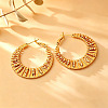 Brass Hoop Earrings for Women WG4C465-01-2