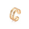 Textured Hollow Cuff Earrings RJEW-S048-006G-NF-3