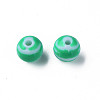Opaque Striped Acrylic Beads MACR-S373-27D-07-2