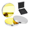 Silicon Gold-Plated Reflective Lens AJEW-WH0248-391B-1