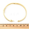Brass Micro Pave Clear Cubic Zirconia Hinged Bangles for Women BJEW-K274-05G-5