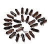 Natural Mahogany Obsidian Double Terminated Point Beads Strands G-H069-A02-01-2