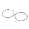 Non-Tarnish Ring 304 Stainless Steel Hoop Earrings for Women Men EJEW-B049-01G-P-2
