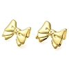 Ion Plating(IP) 304 Stainless Steel Bowknot Stud Earrings EJEW-I312-09G-2