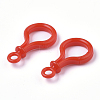 Opaque Solid Color Bulb Shaped Plastic Push Gate Snap Keychain Clasp Findings LS-KY-T021-01I-3