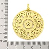 Real 18K Gold Plated Brass Micro Pave Cubic Zirconia Pendants KK-R159-41G-3