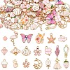 100Pcs 20 Styles Alloy Enamel Charms ENAM-YW0005-52-1