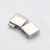 Tarnish Resistant Cuboid 304 Stainless Steel Bayonet Clasps STAS-N042-03-2