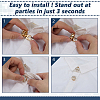 4Pcs 1-Hole Alloy & Glass Buttons FIND-FG0004-59G-3