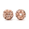 Polymer Clay Pave Rhinestone Beads RB-Q197-10mm-26-2