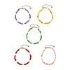 Natural Freshwater Shell Beads & Shell Pearl Beaded Bracelets BJEW-JB14212-3
