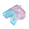 Transparent Epoxy Resin Pendants LS-CRES-S364-002R-3