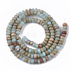 Natural Aqua Terra Jasper Beads Strands G-S366-013A-2